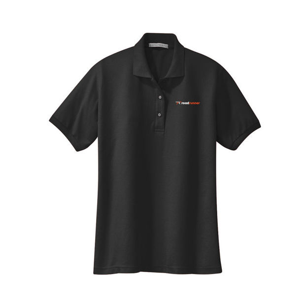 Picture of Roadrunner Women's Silk Touch Black Polo